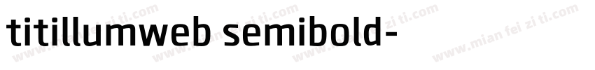 titillumweb semibold字体转换
